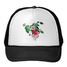 Pink and White Fuschia Trucker Hat