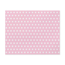 Pink and White Polka Dots Pattern. Flyer