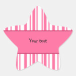 Pink and white stripes sticker