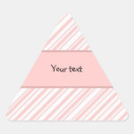 Pink and white stripes sticker