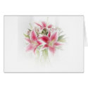 pink and white tiger lilies cards