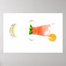 Pink And Yellow Lemonade Print