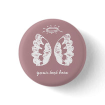 Pink angel button