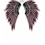Pink Angel Wings Tee Shirt