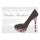 PINK ANIMAL PUMPS | BACHELORETTE PARTY INVITATIONS