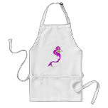 pink anime style mermaid aprons