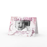 Pink Announcement Customise cards