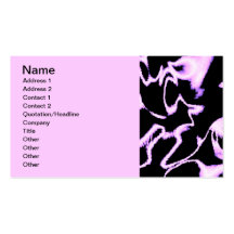 PINK AOMEBA LIGHTENING BLACK SATIN CLOUDS BUSINESS CARD TEMPLATE
