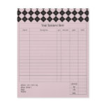 Pink Argyle Small Order Form flyers