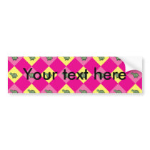 Pink argyle turtle pattern