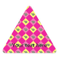 Pink argyle turtle pattern