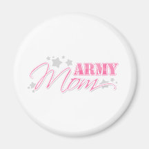 Pink Army Mum Magnet
