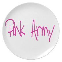 Pink Army representing women of the army! Dinner Plate