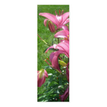 Pink Asiatic Lilies Bookmark Business Card