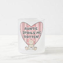 Pink Auntie Spoils Me Tshirts and Gifts Mugs