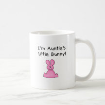 Pink Auntie's Little Bunny T-shirts and Gifts Mug