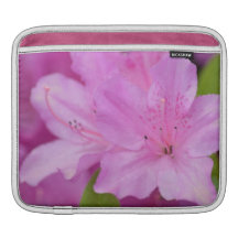 Pink Azalea Flowers Sleeves For iPads