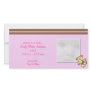 Pink Baby Bear Baby Announcement Photo Cards