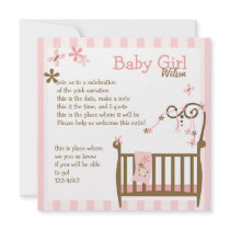 Pink Baby Crib
