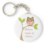 Pink Baby Owl keychains