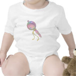 PINK BABY RATTLE by SHARON SHARPE Baby Bodysuits