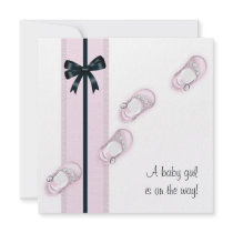 Pink Baby Shoes Girl Baby Shower