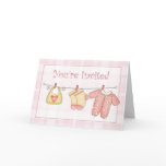 Pink Baby Shower Invitation cards