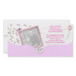 Pink Baby shower Thank You Photo Card from baby photo cards