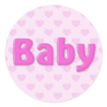 Pink Baby Sticker