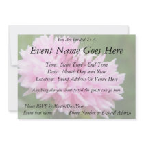 Pink Bachelor Button Personalized Announcements