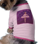 Pink Ballerina Girl Doggie Tee