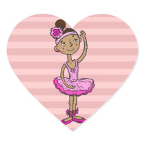 Pink Ballerina Girl Sticker
