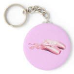 Pink Ballet Shoes Keychain