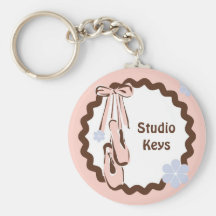 Pink Ballet Shoes Keychain