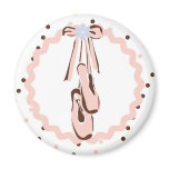Pink Ballet Shoes magnets