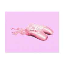 Pink Ballet Shoes Postcards