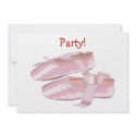 Pink Ballet Shoes Slippers invitations