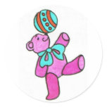 Pink Bear Stickers