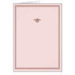 Pink Bee Note Card