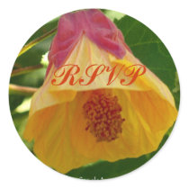 Pink Bell Flower Stickers