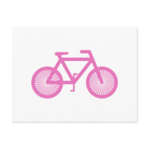 Pink Bicycle Post Card