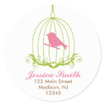 Pink Bird in cage