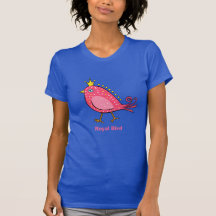 Pink Bird Ladies T-shirt