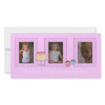 Pink Birthday Photocard Picture Card