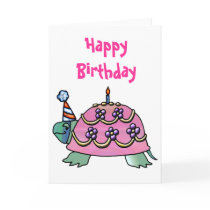 Pink Birthday Turtle