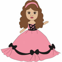 Pink & Black Gown Princess 1 Photo Cutout