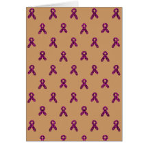 Pink/Black Houndstooth Awareness Ribbon Pattern Greeting Cards