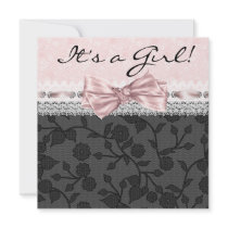 Pink Black Lace Pink Black Baby Girl Shower