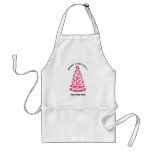 Pink & Black Paint Splatter Christmas Tree Apron
