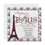 Pink Black Paris Chandelier Sweet Sixteen Party invitations